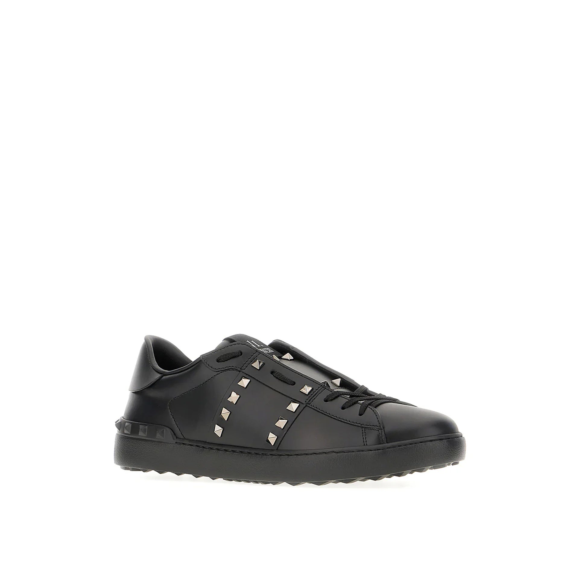 Garavani Rockstud Untitled Sneakers Black Leather
