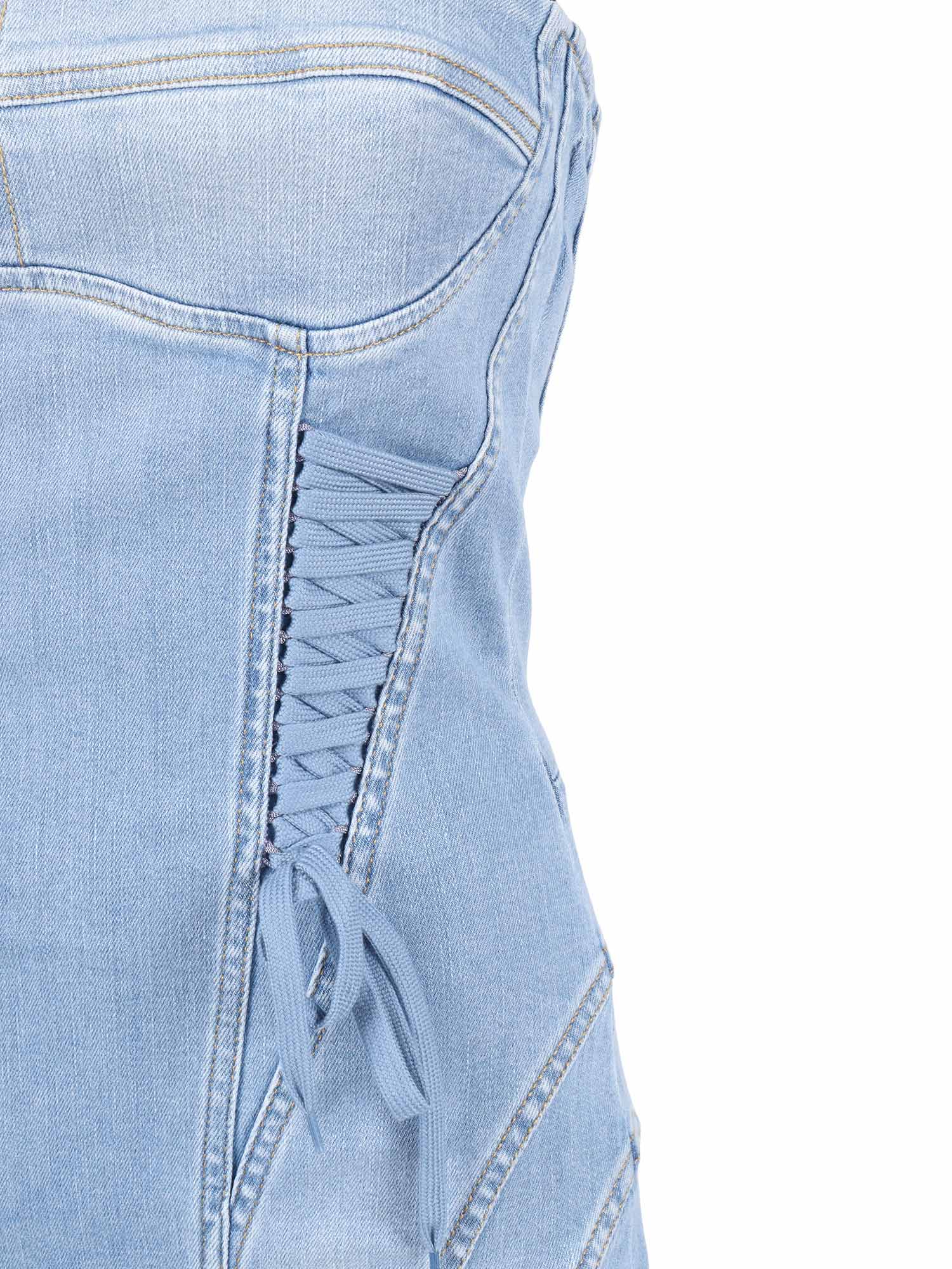 WOMEN�S DRESS Light Blue Midi