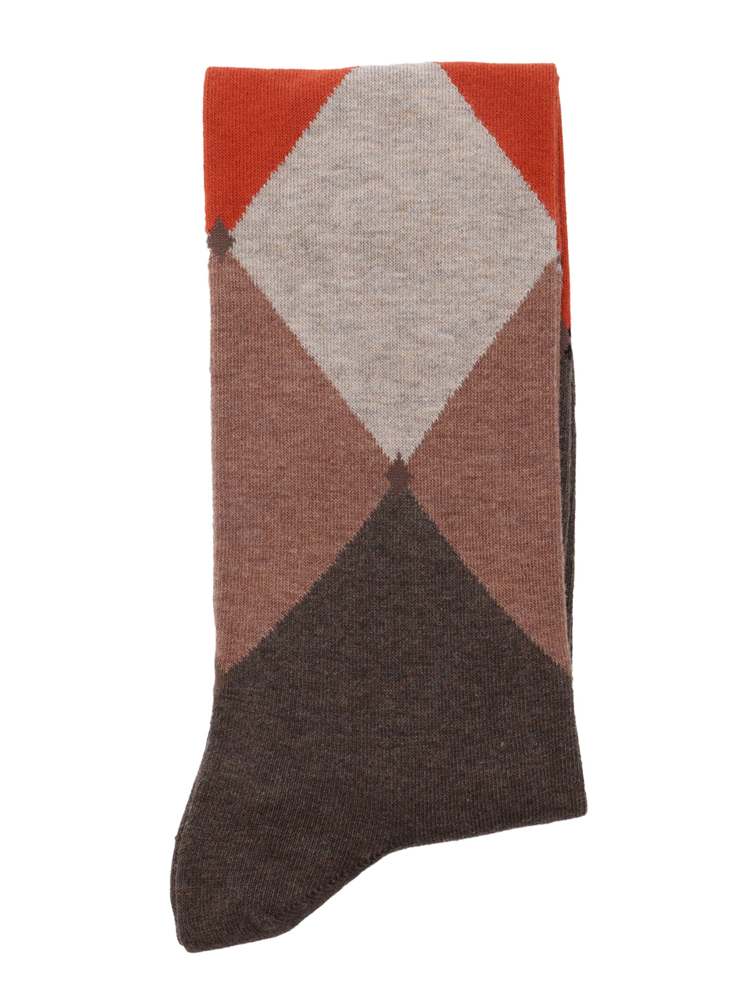 Socks Brown Cotton Polyamide Elastane