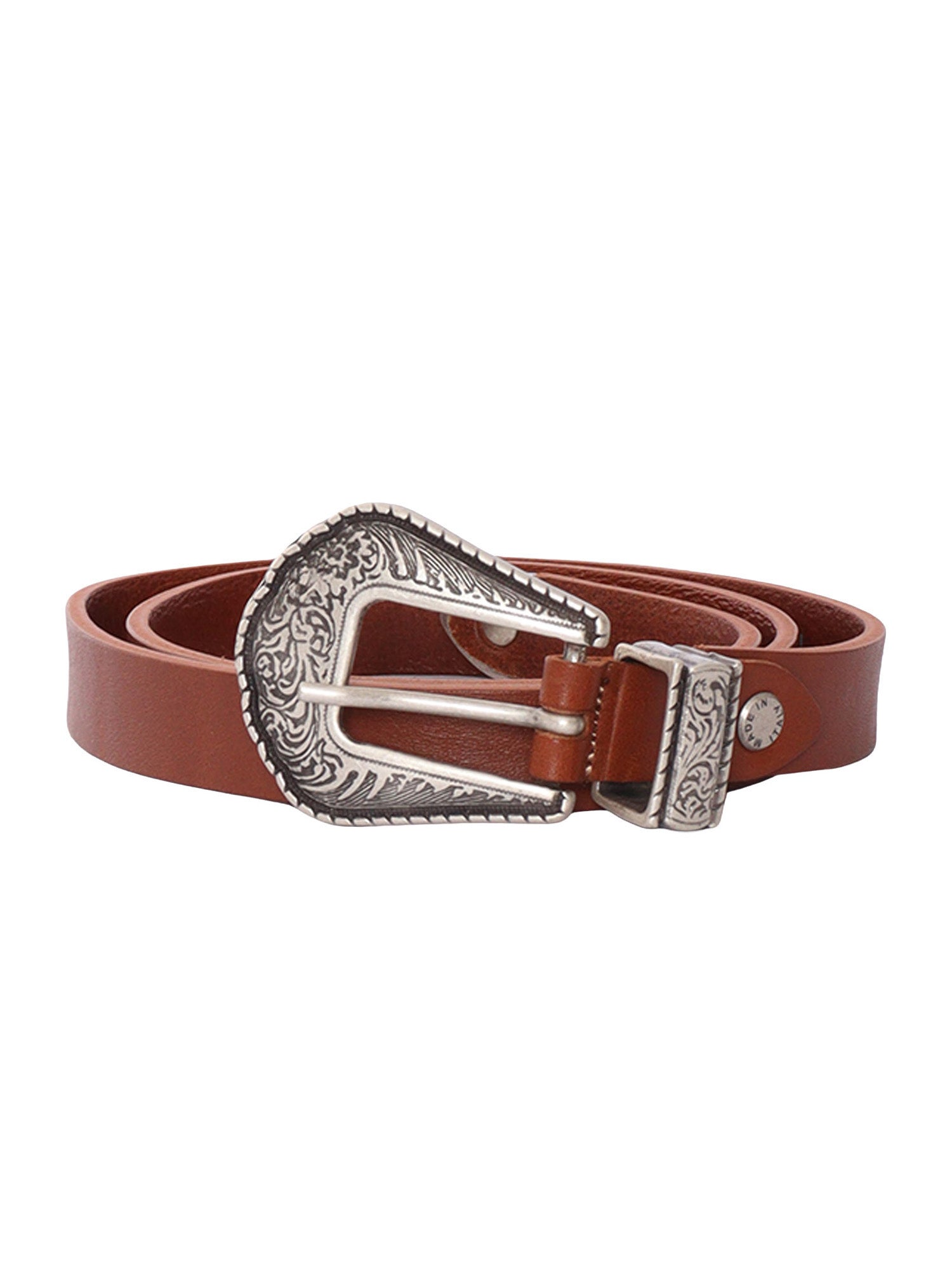 TEXAS STYLE LEATHER BELT Brown