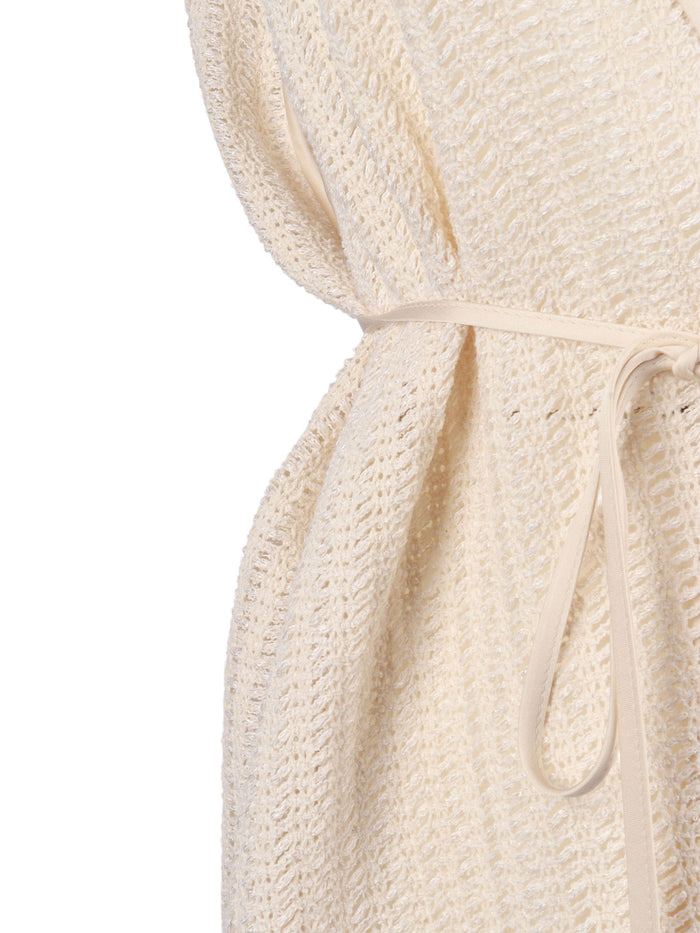 Woman Jacket White Cotton Polyester Other Fibres