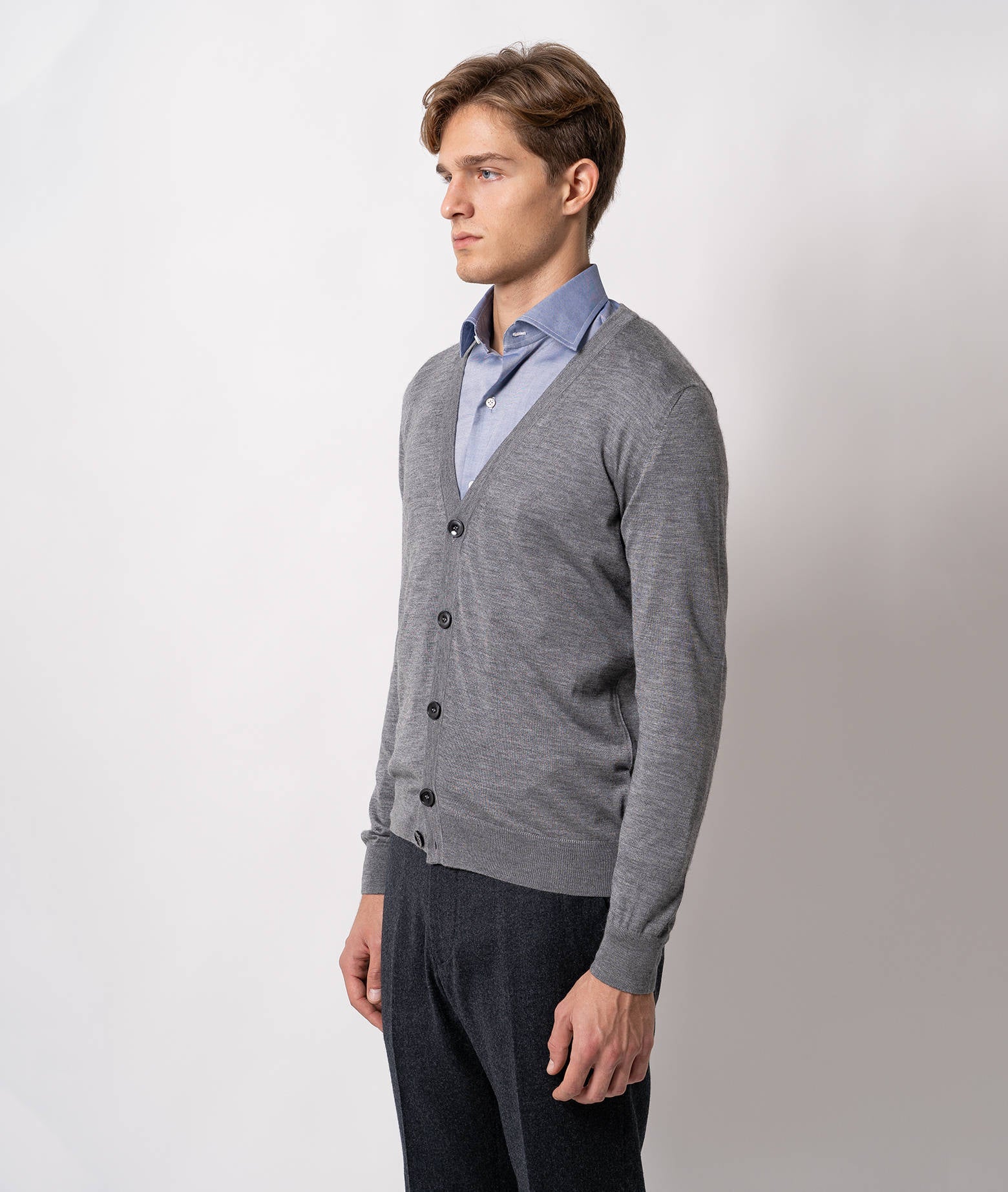 Cashmere And Silk Cardigan Ulaan Black V Neck