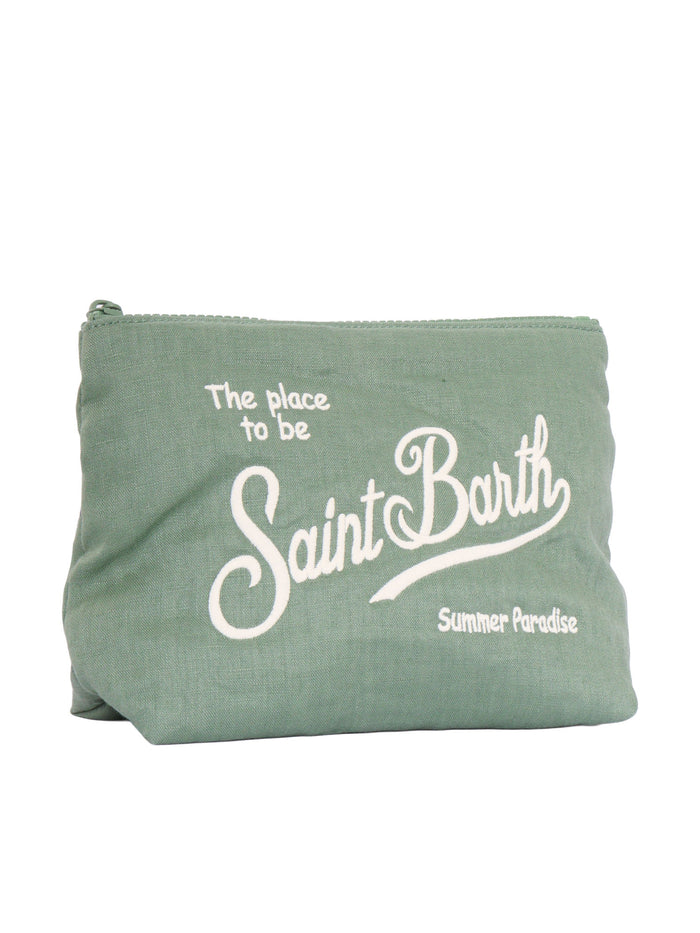 Aline Soft Linen-Vintage 53 Sage Emb Green Handbag