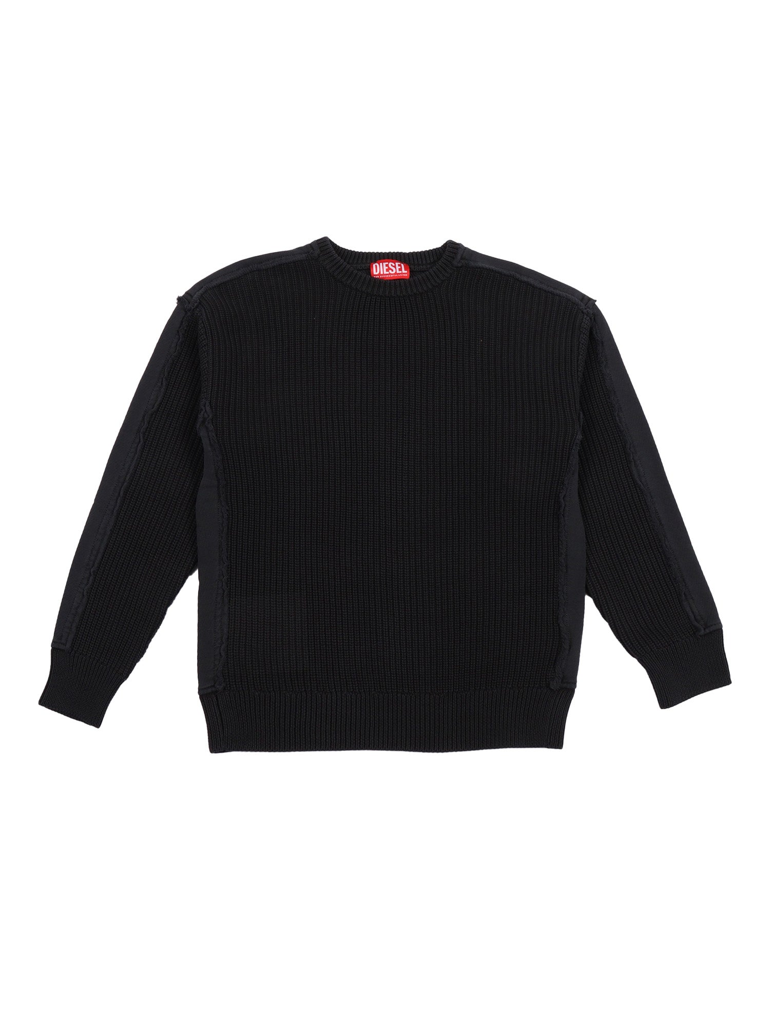 Knitwear Black Cotton Crewneck