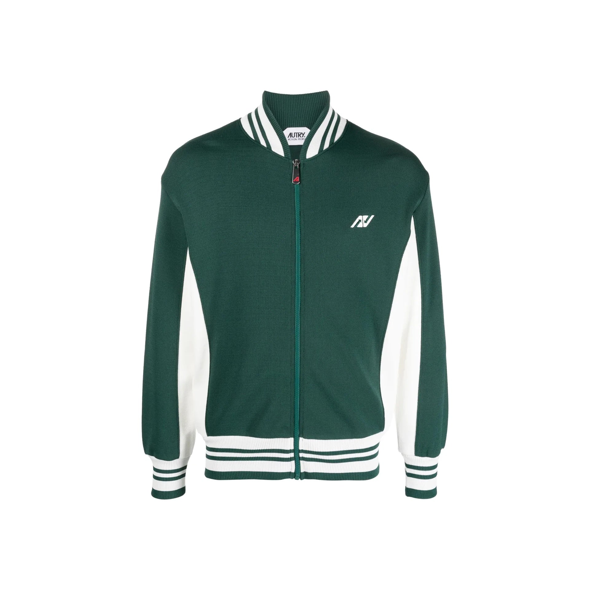 Autry Track Bomber Green Nylon Viscose