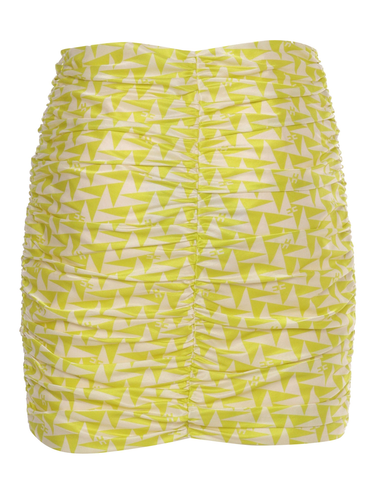 Yellow skirt with zip Viscose