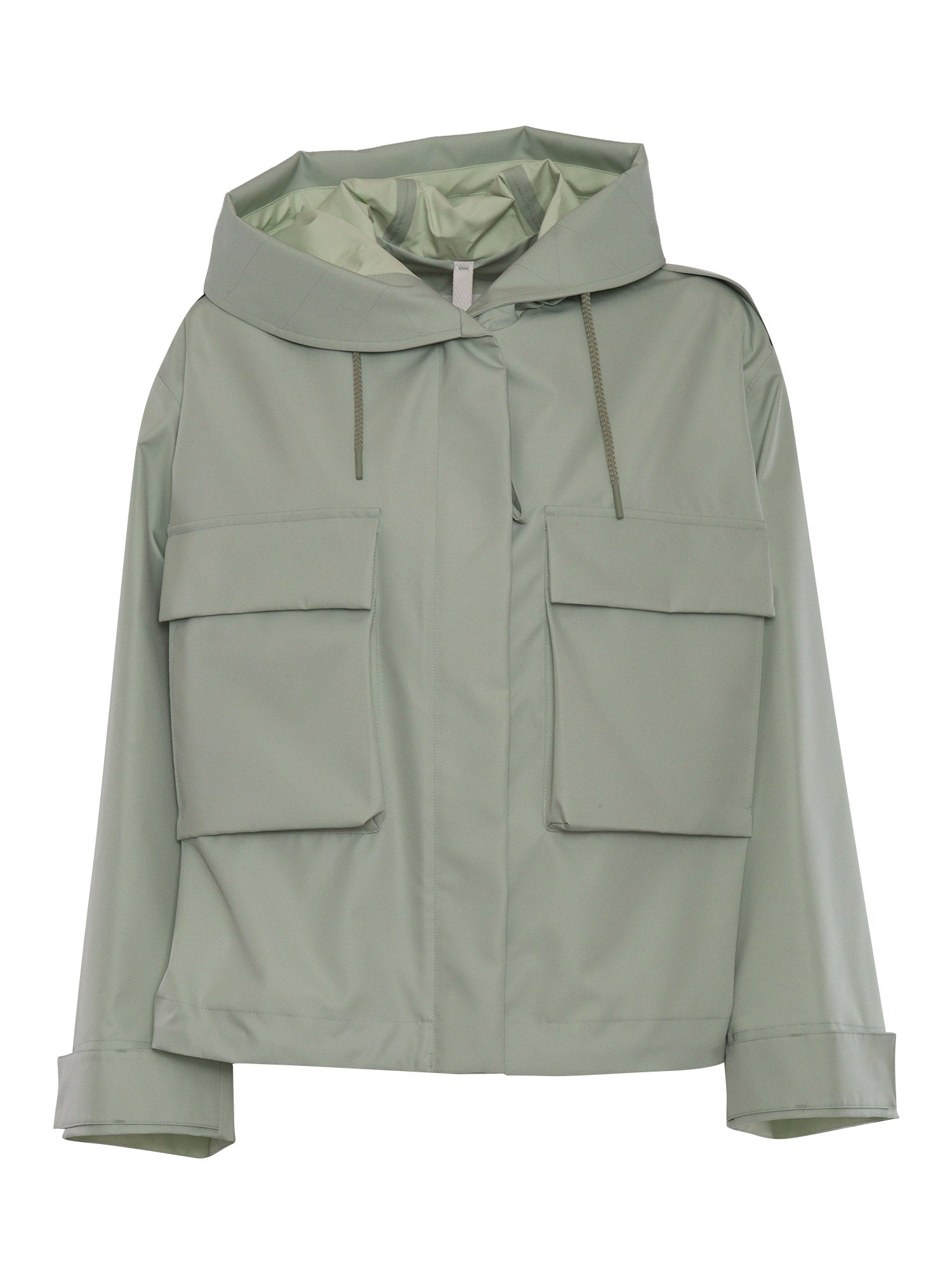 WOMAN JACKET Green Polyester Silk Heavy