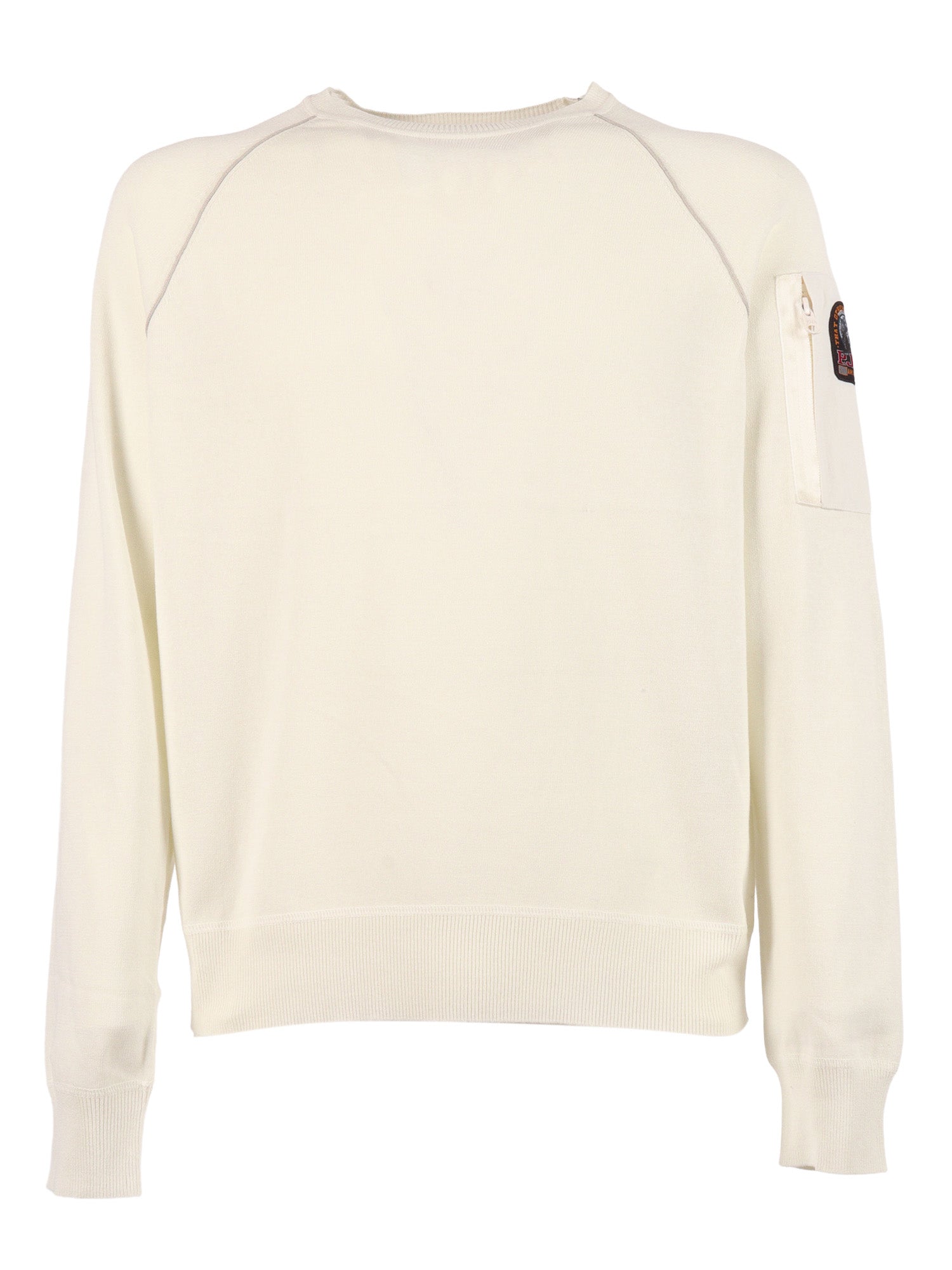 BARR - MAN CREW NECK SWEATER White Cotton Shell 2 Polyamide Polo Shirt