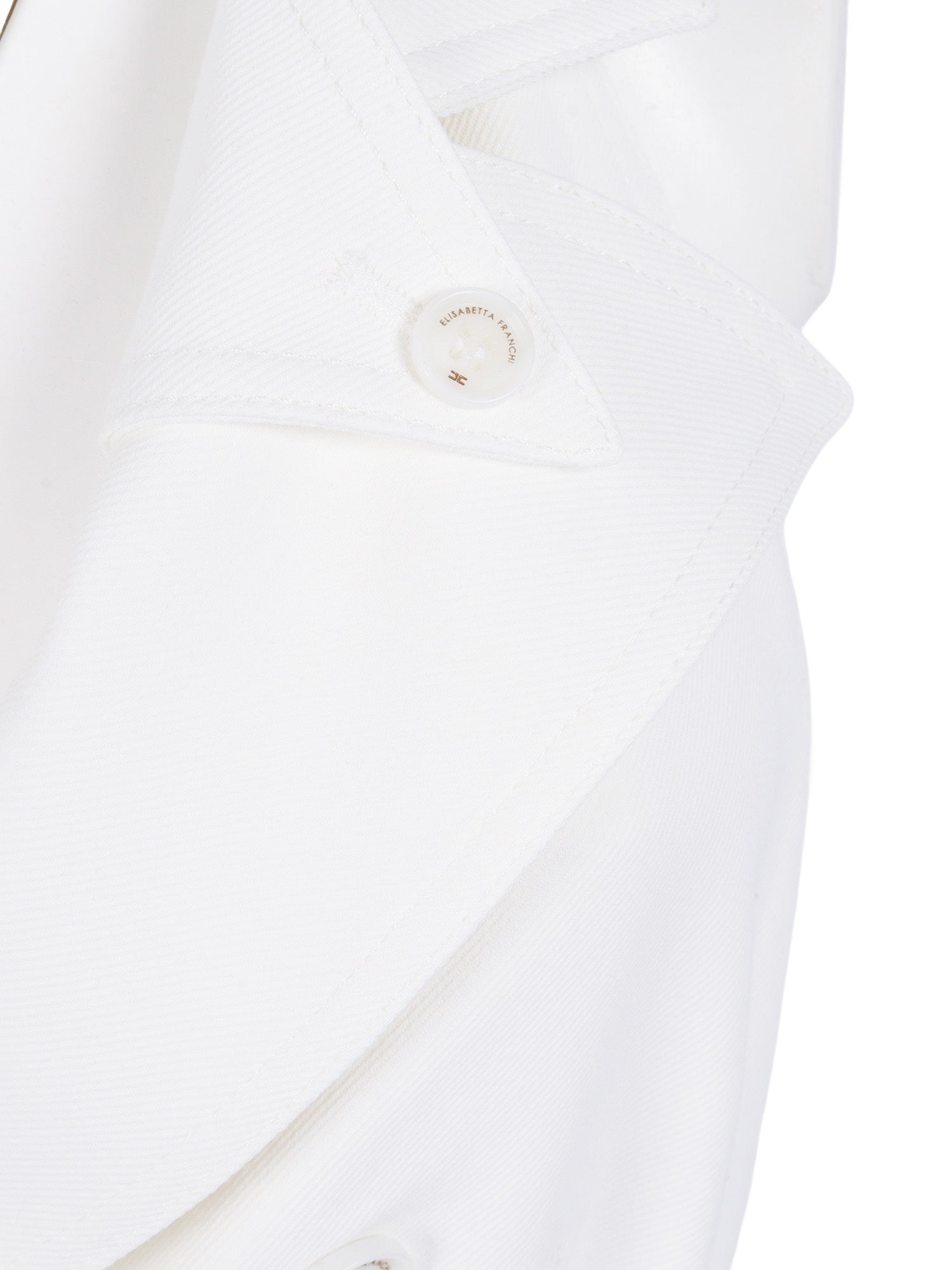 VEST White Viscose Elastane