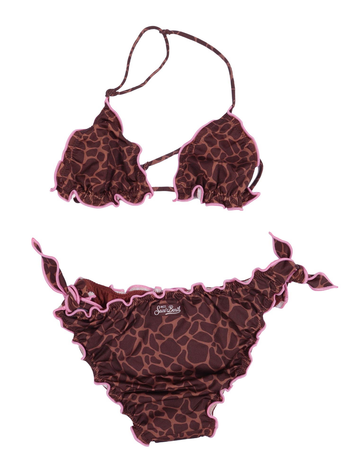 Cris-Giraffe Skin 18 Brown Polyamide Elastane Bikini
