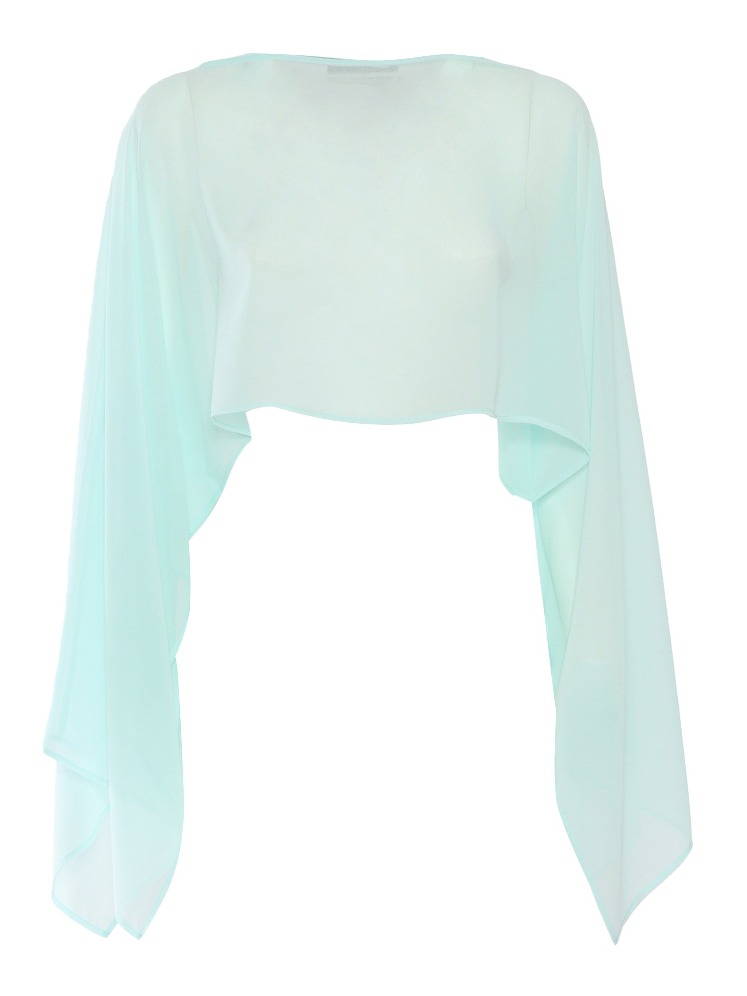 CHIFFON JACKET Light Blue Polyester