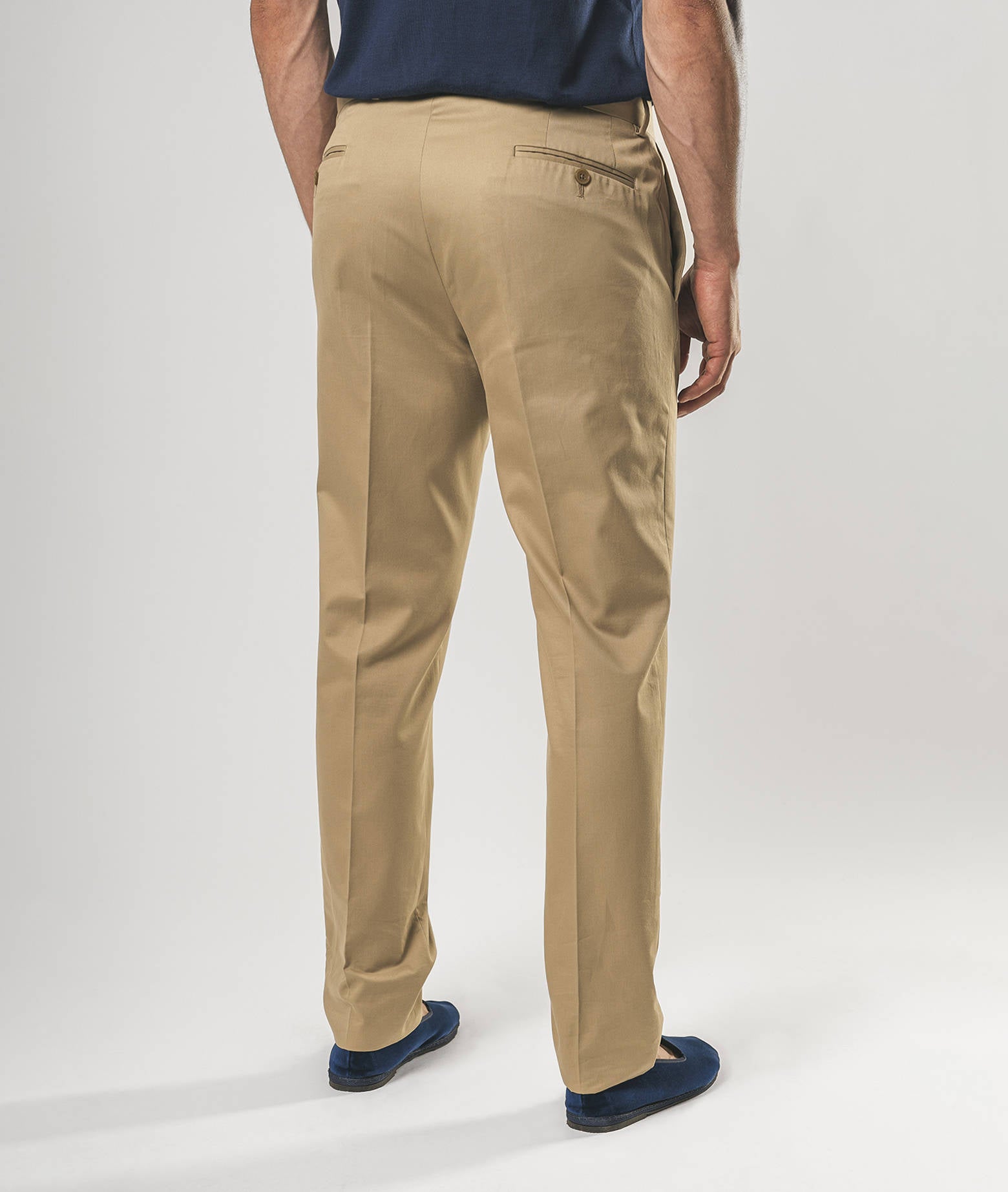 Cotton Chino Ischia Blue Sportswear Trousers