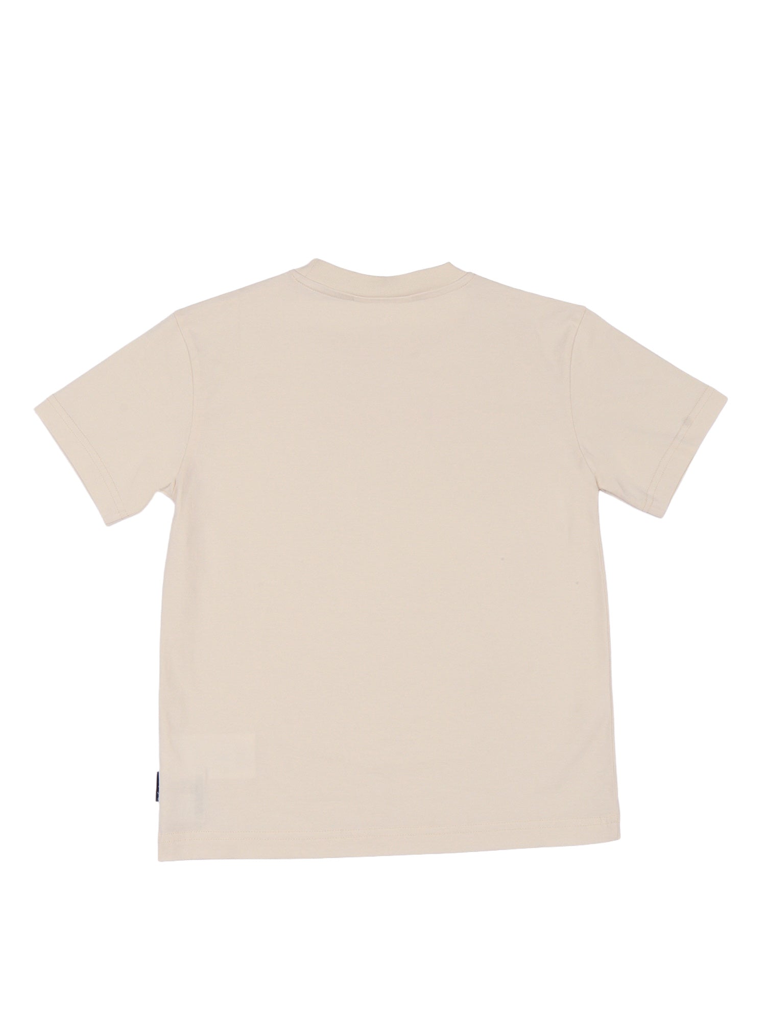 LOGO STAMP REG T-SHIRT S-S GIRL Beige Cotton Short Sleeves