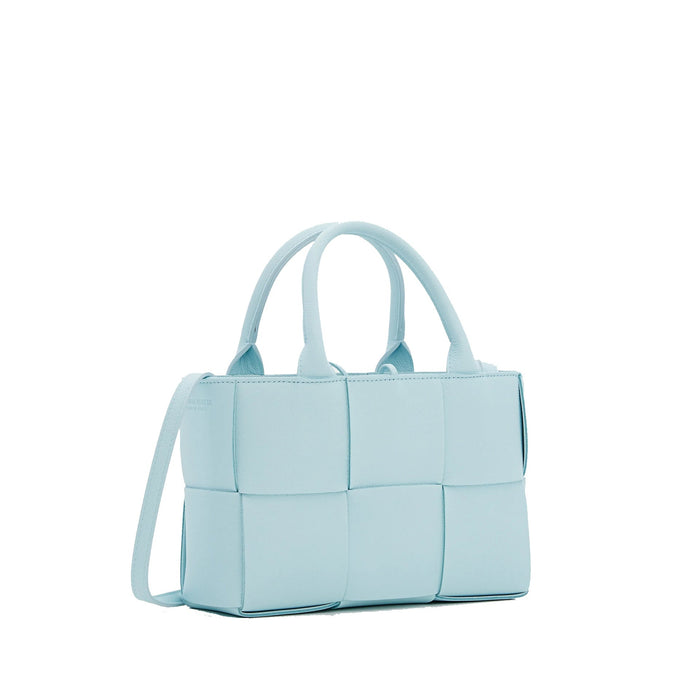 Arco Mini Tote Bag Blue Lamb Leather