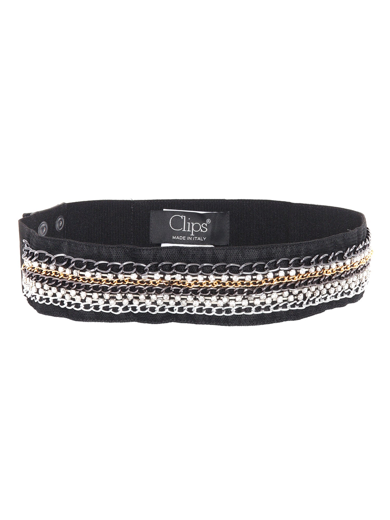 Belt with chains Black Other Fibers