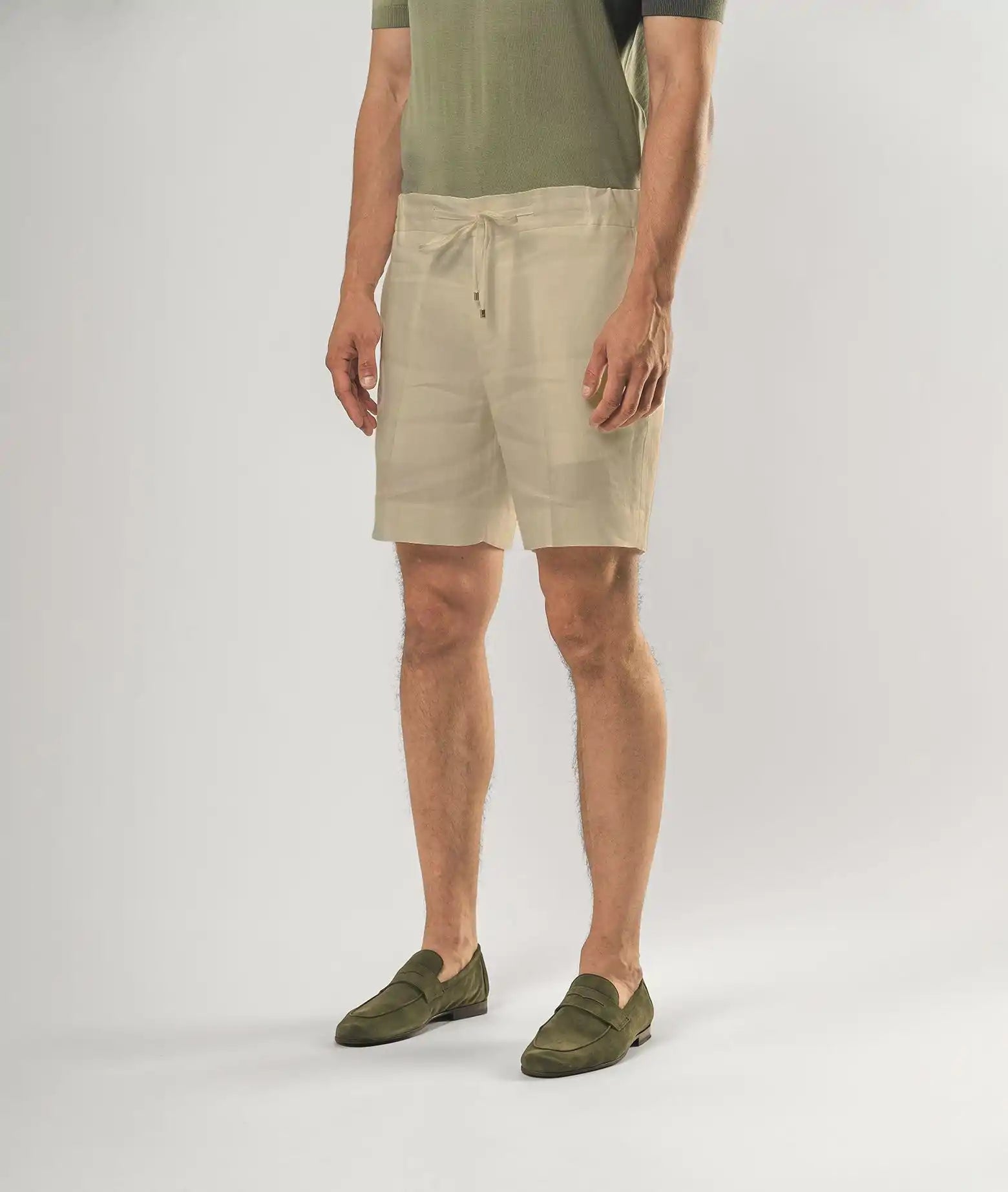 Linen Shorts Antibes Beige