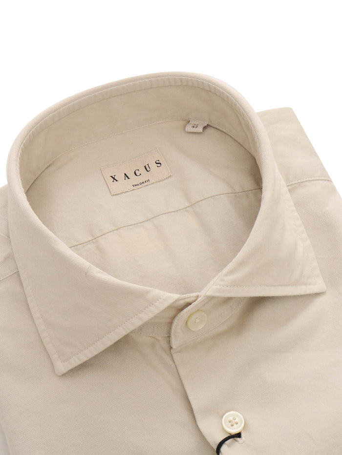 SHIRT 742ML Beige Cotton