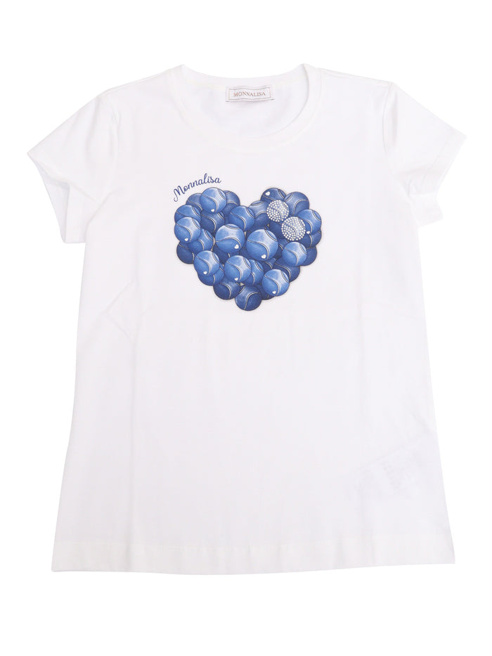 TENNIS REGULAR T-SHIRT White Cotton Elastan Short Sleeves