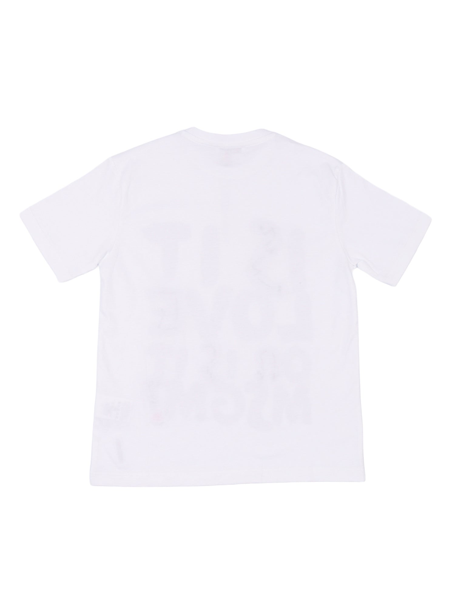 HAND EMBROIDERY JERSEY T-SHIRT GIRL White Cotton Short Sleeves