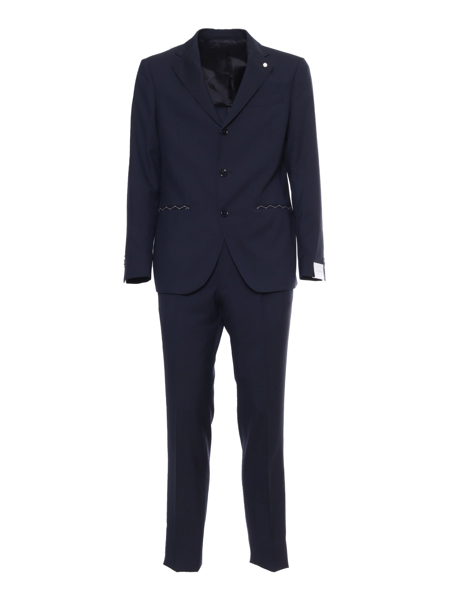 Blue mens suit Virgin Wool Jacket