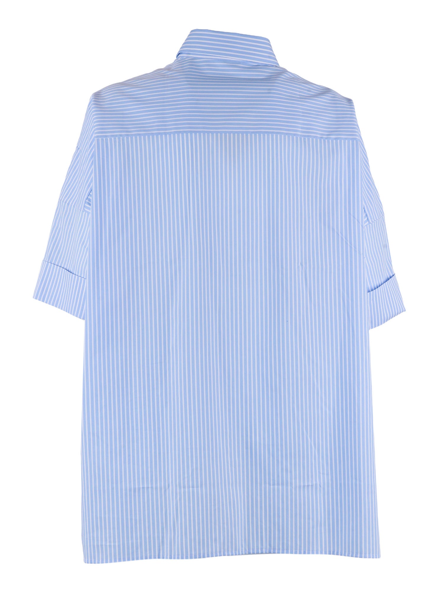 3-4 SLEEVE SHIRT Light Blue Cotton Polyamide Elastane