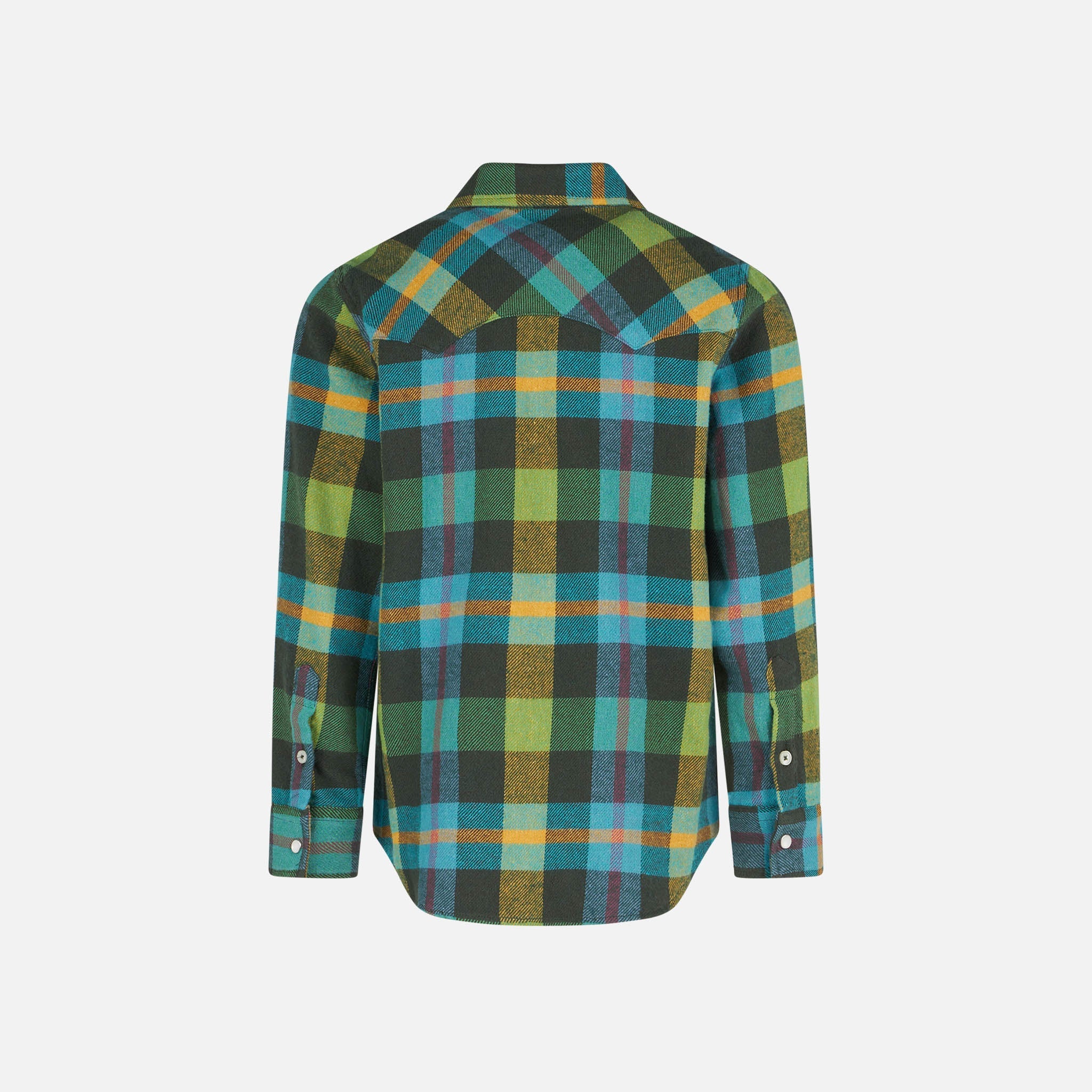 Boy Shirt With Tartan Print Green