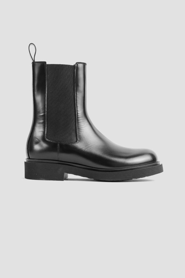 Legres Leather chelsea boot in black