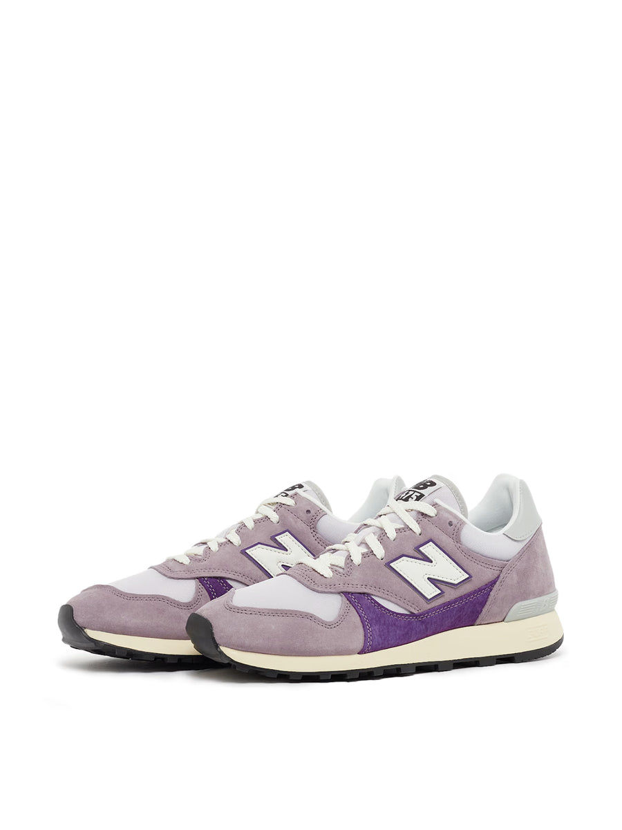 New Balance Suede and Mesh Sneaker — Multicolor