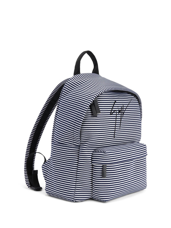 Giuseppe Zanotti Signature Logo Backpack — Blue