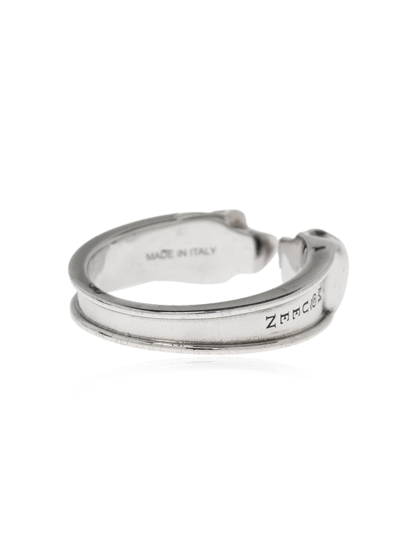 Alexander McQueen Brass ring in silver