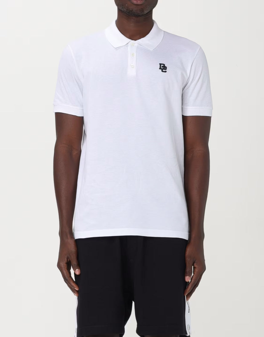 Dsquared2 Logo-Embroidered Polo Shirt — White