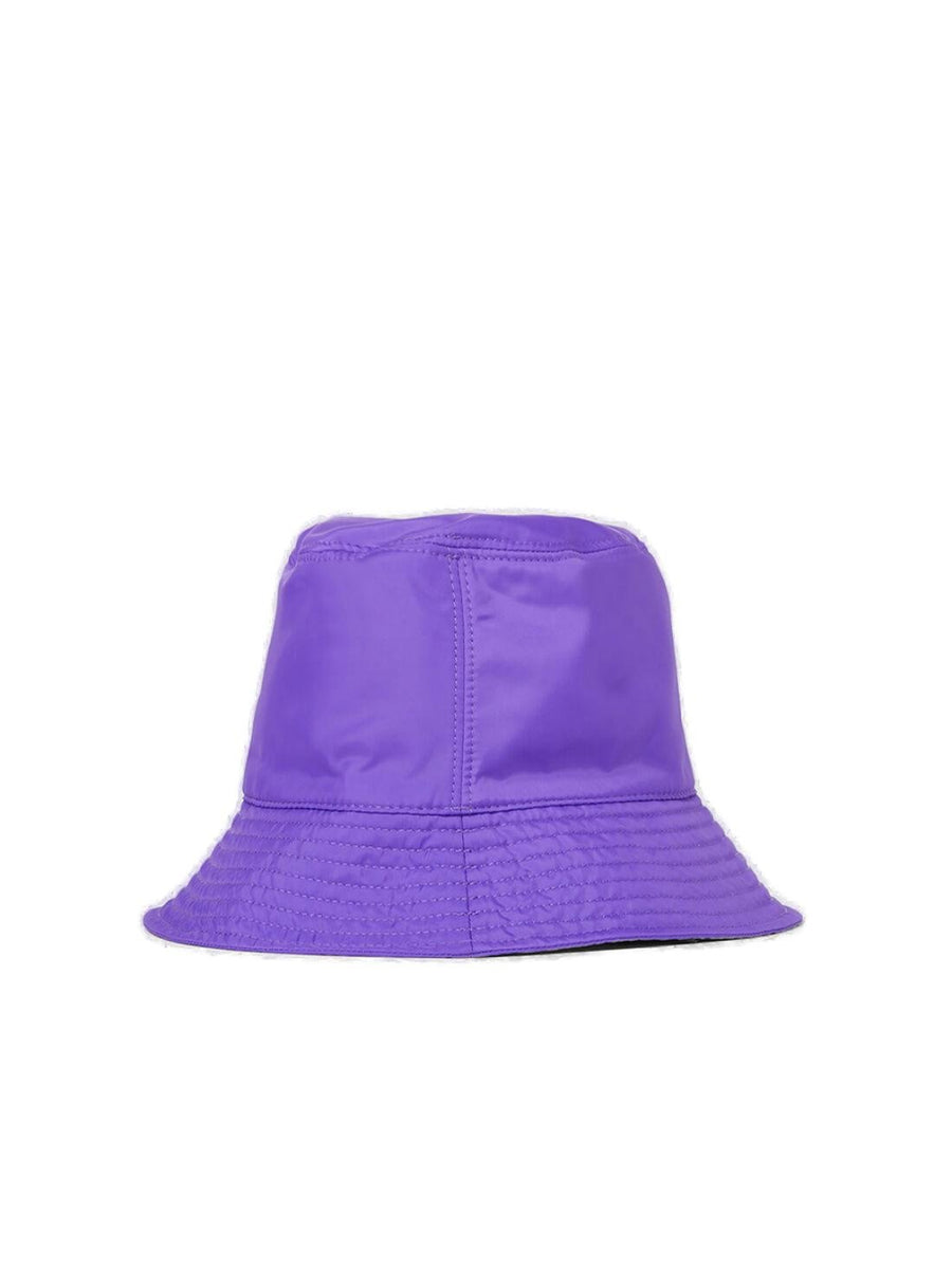 Moncler I109F3B00004596T163I Logo Bucket Hat — Purple