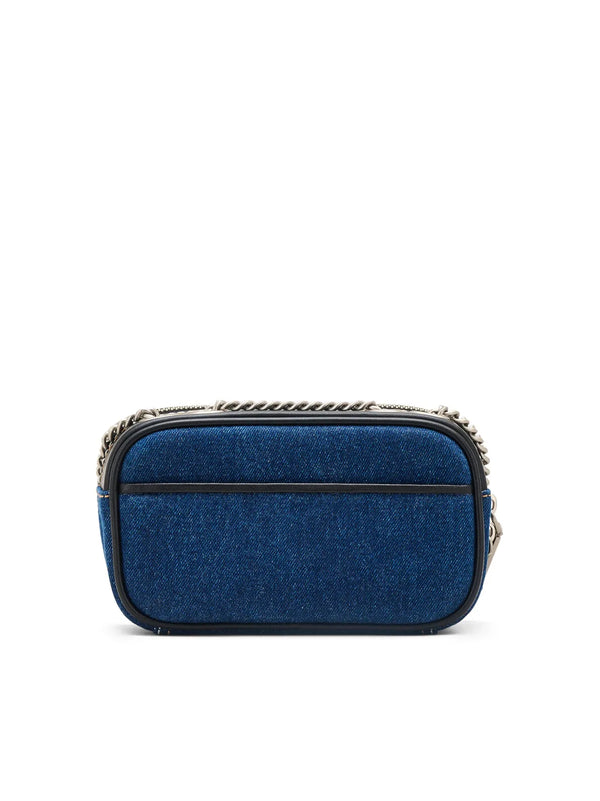 Marc Jacobs Denim Chain Shoulder Bag — Blue