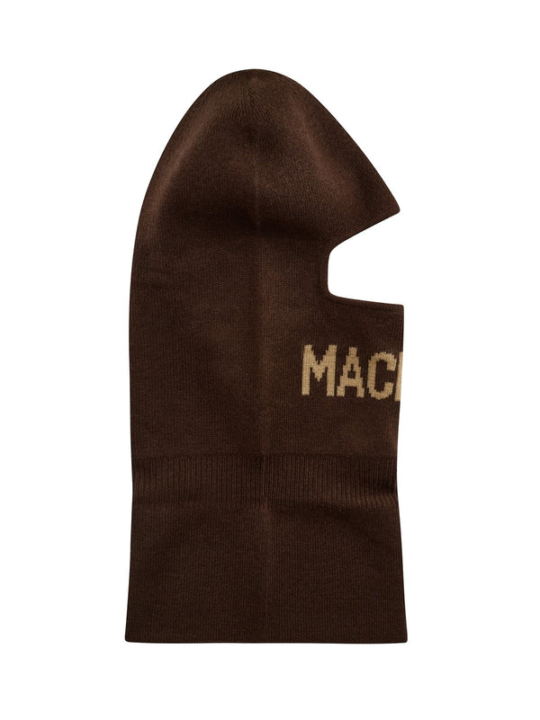 Mackage BALACOFFEE Logo-Jacquard Balaclava — Brown