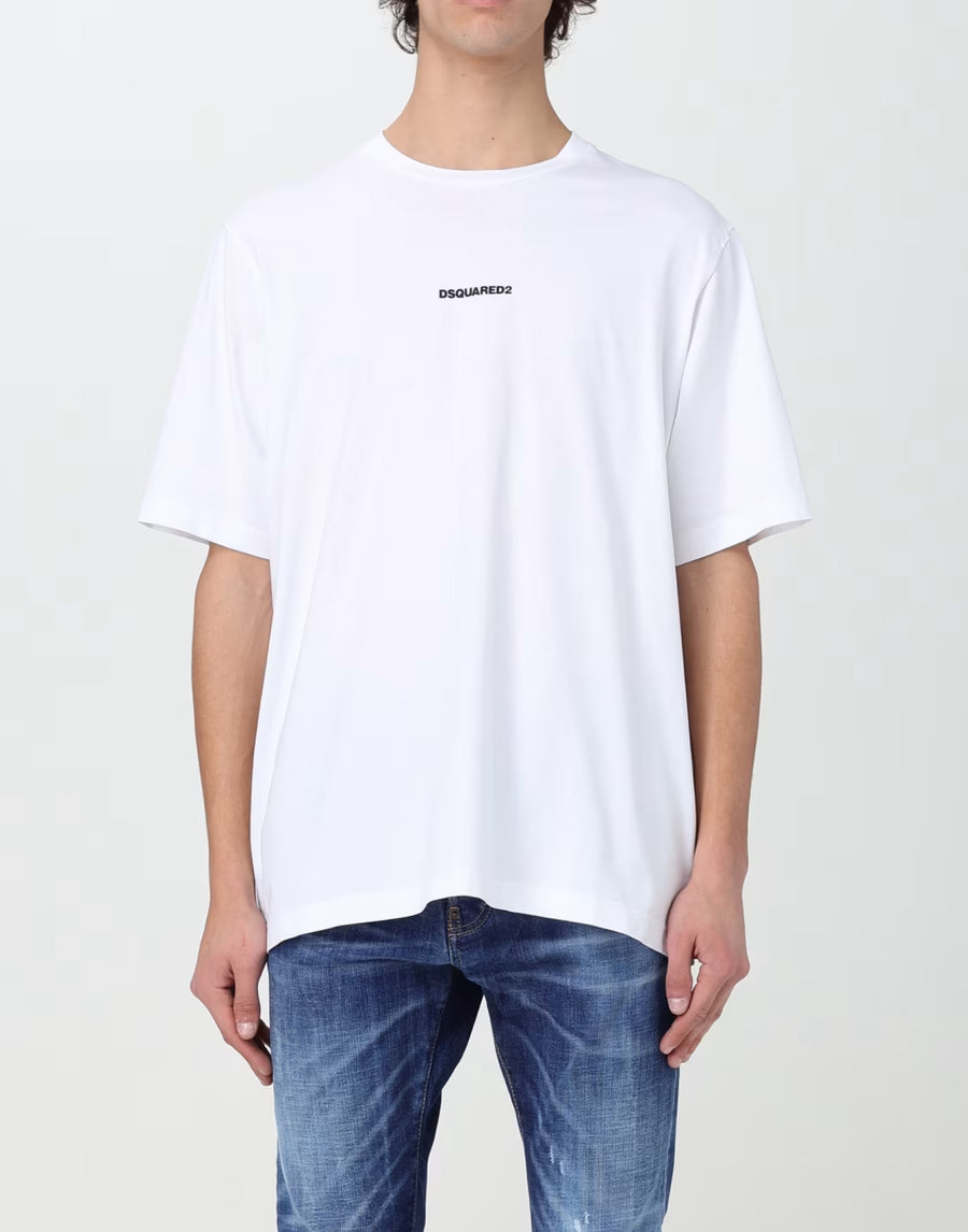 Dsquared2 Slouch Fit Logo T-Shirt — White