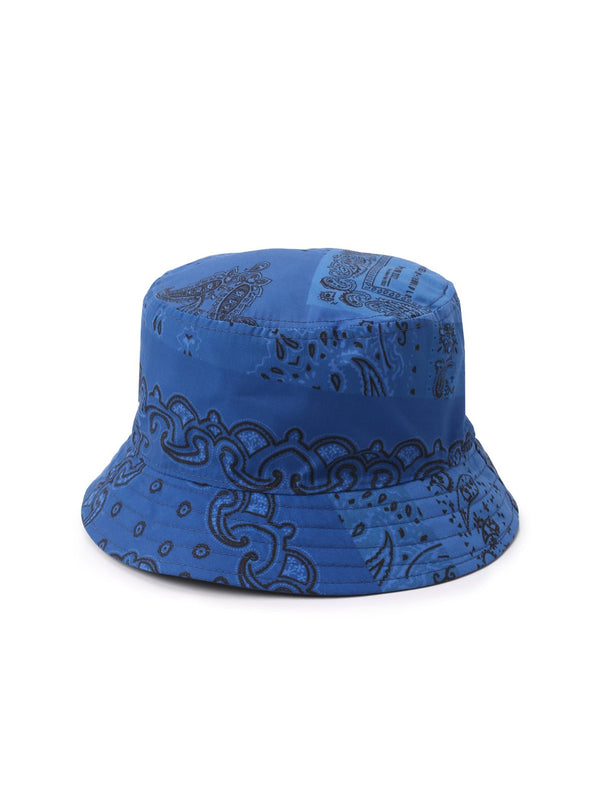 Kenzo FC55AC904F39 Paisley Bandana Logo Bucket Hat — Blue