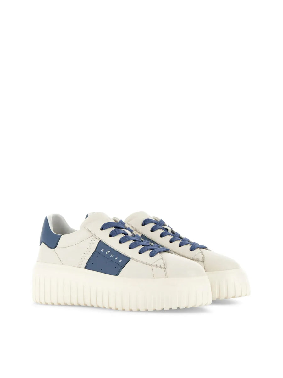 Hogan H-Stripes Logo Sneaker — Beige