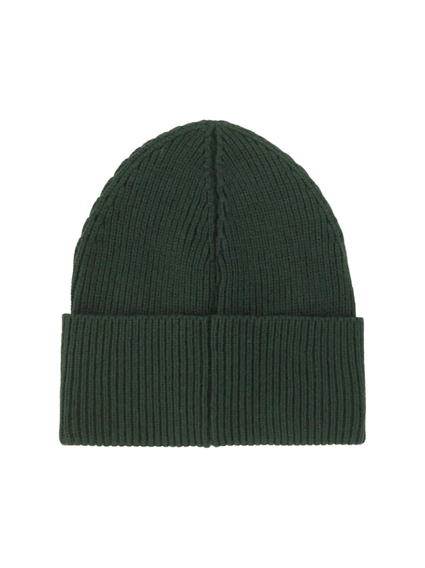 Palm Angels PMLC030F23KNI0015676 Logo-Embroidered Wool Beanie — Green