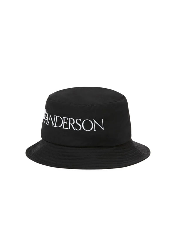 JW Anderson AC0175FA0214999 Logo Bucket Hat — Black