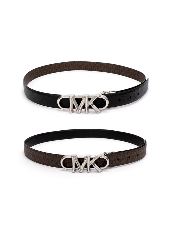 Michael Kors Reversible Monogram Belt — Black