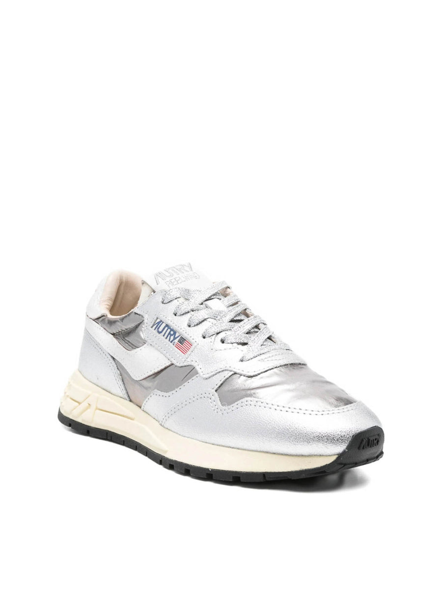 Autry Reelwind Low Sneaker — Silver