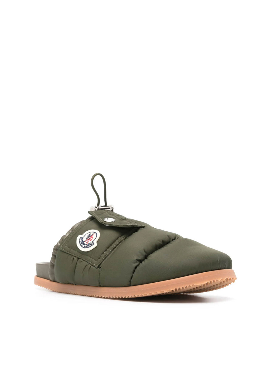 Moncler Mon Pocket Slipper — Green