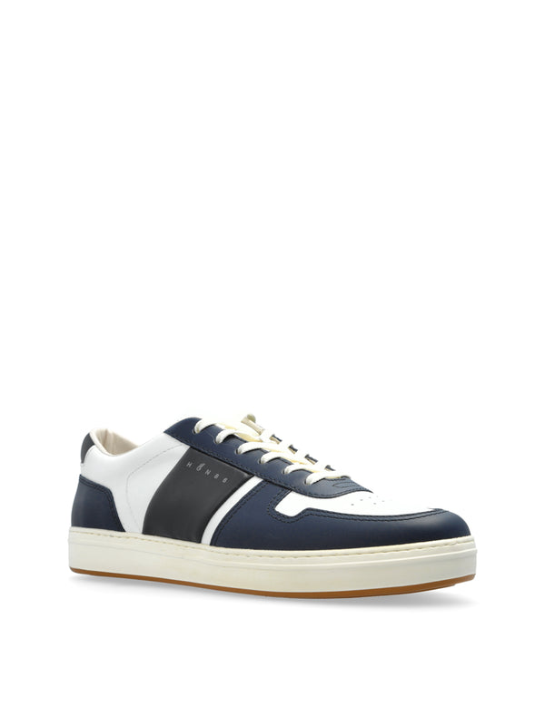 Hogan H-Stripes Logo Sneaker — Navy