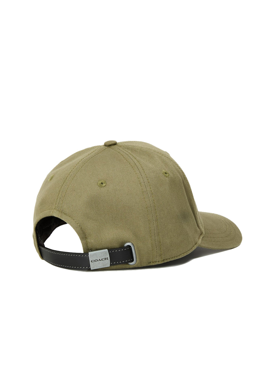Coach CH409MGR Embroidered Logo Baseball Cap — Green