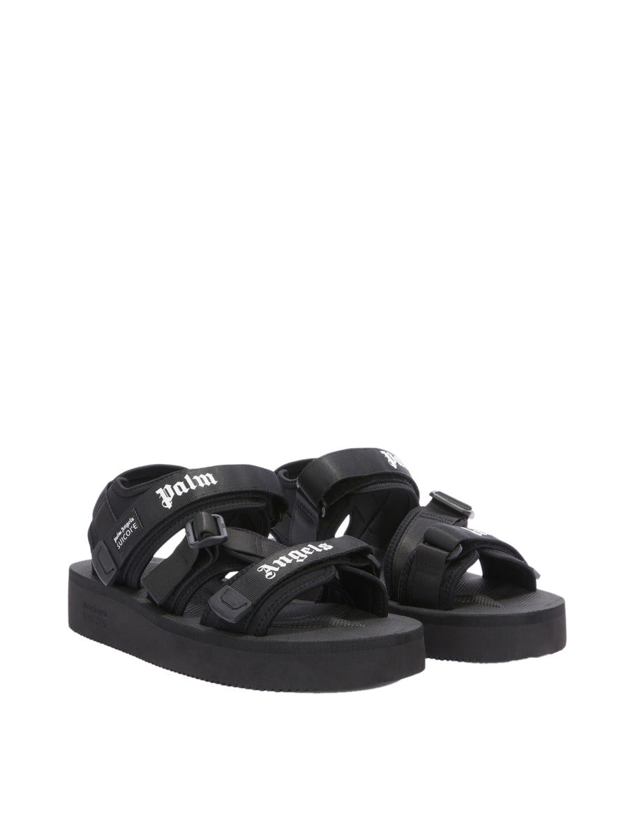 Palm Angels Logo-Embellished Sandal — Black
