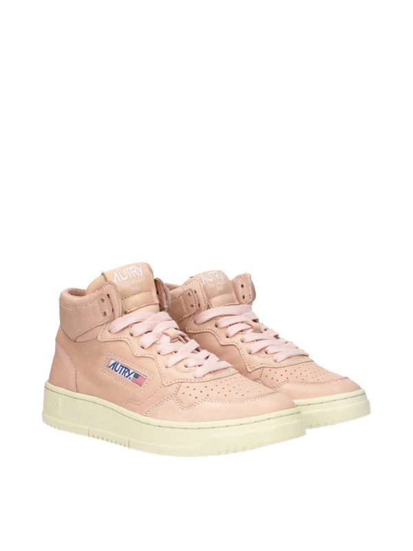 Autry Medalist 01 Mid Sneaker — Pink