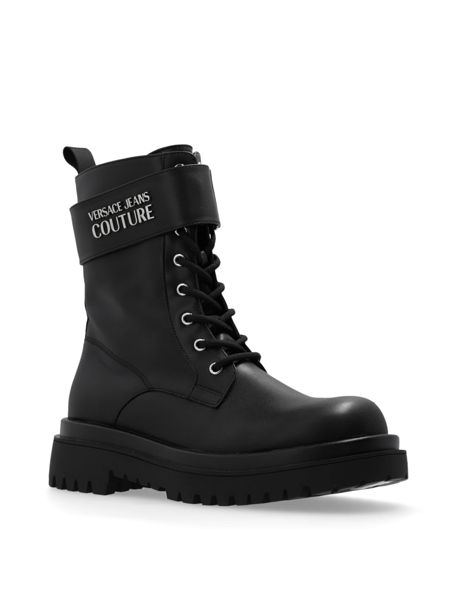 Versace Jeans Couture Combat Boot — Black