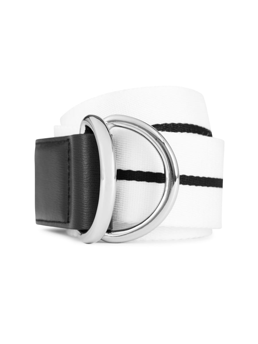 Palm Angels Venice Track Tape Belt — White