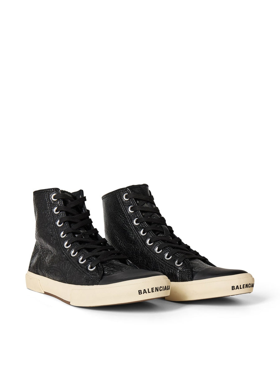 Balenciaga Paris High-Top Sneaker — Black