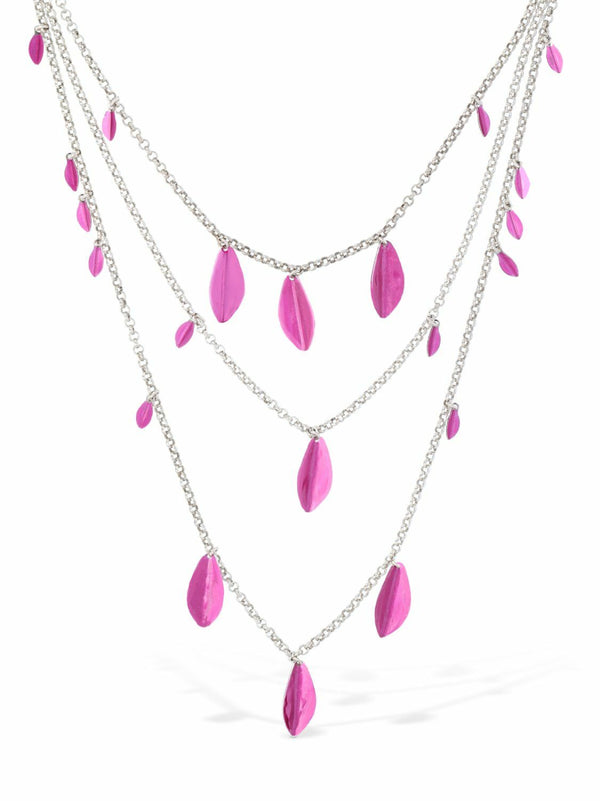 Isabel Marant Brass necklace in pink